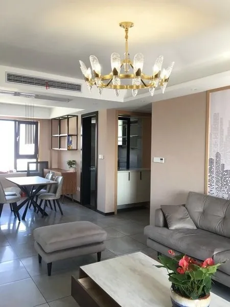 Modern Cystal Chandelier/Brass