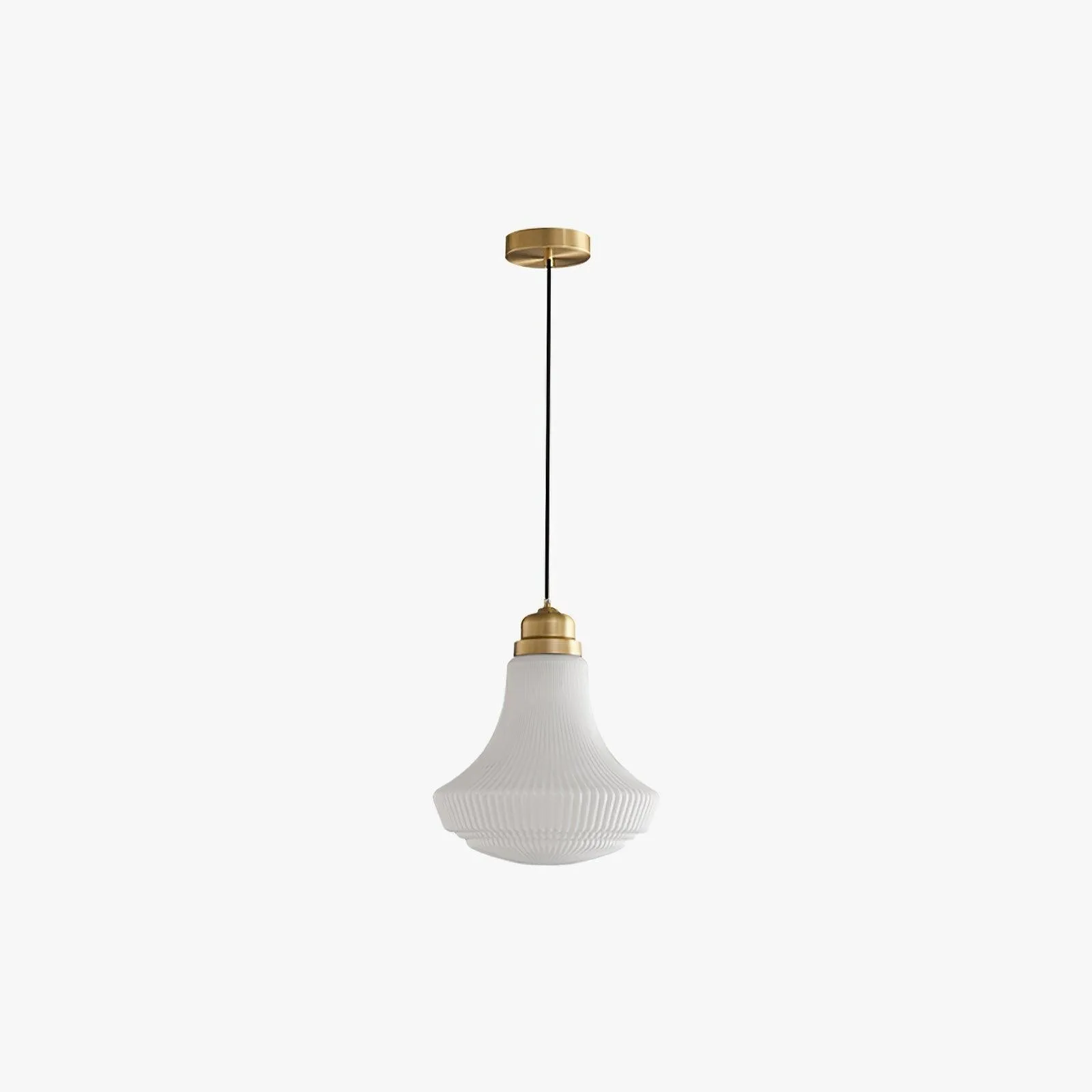 Classical Brass Alabaster Glass Pendant Lamp KL646
