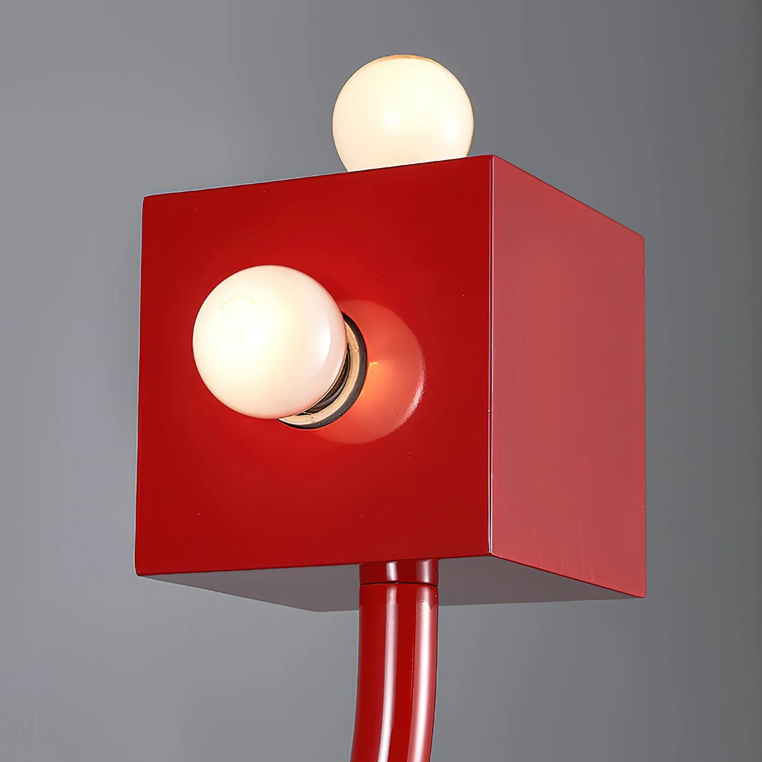 Red Cube Metal Wall Lamp KL602