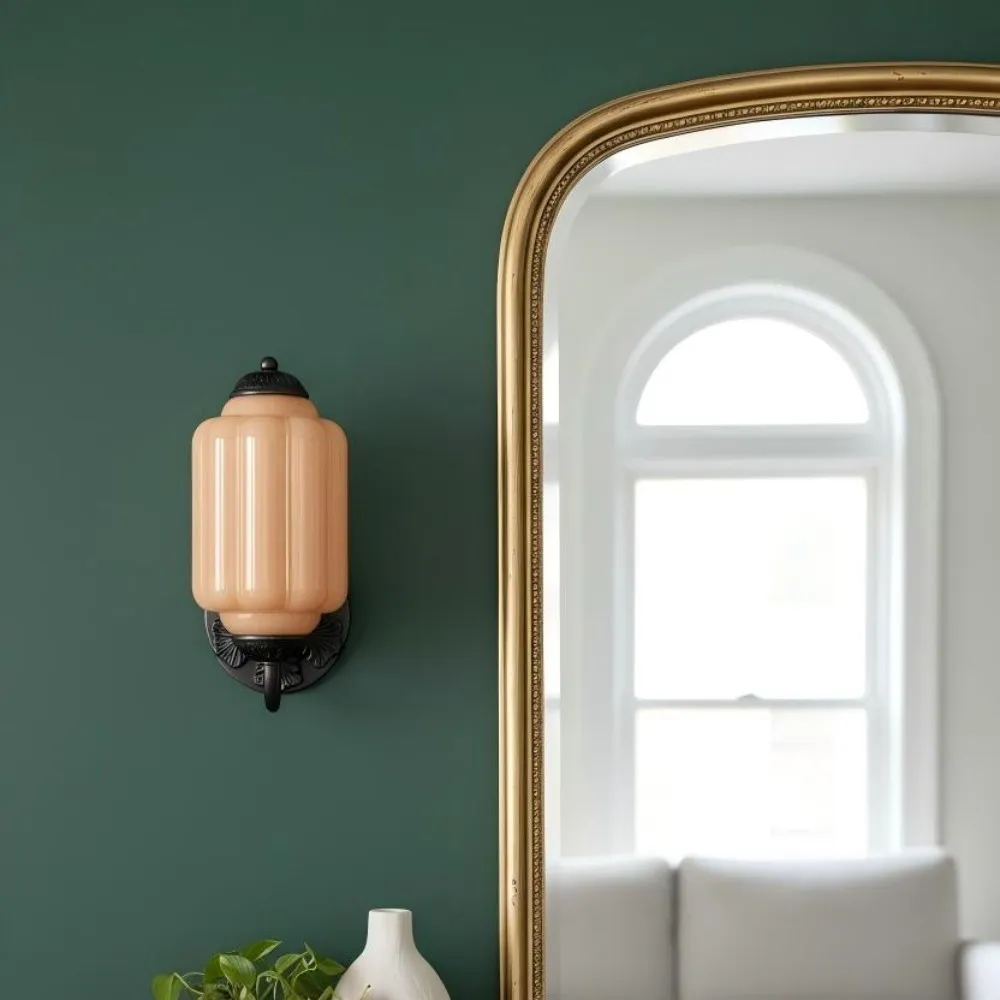 Vintage Glass Candlestick Eloise Wall Sconce KL740