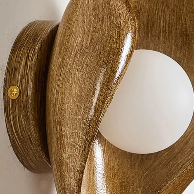 resin wall sconce detail