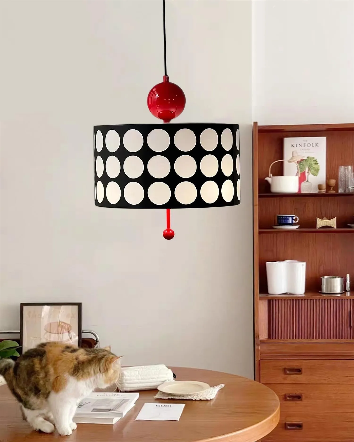 Graphic Checkered Pendant Light - Retro Chic Style for Dining Room and Kitchen Island KL341