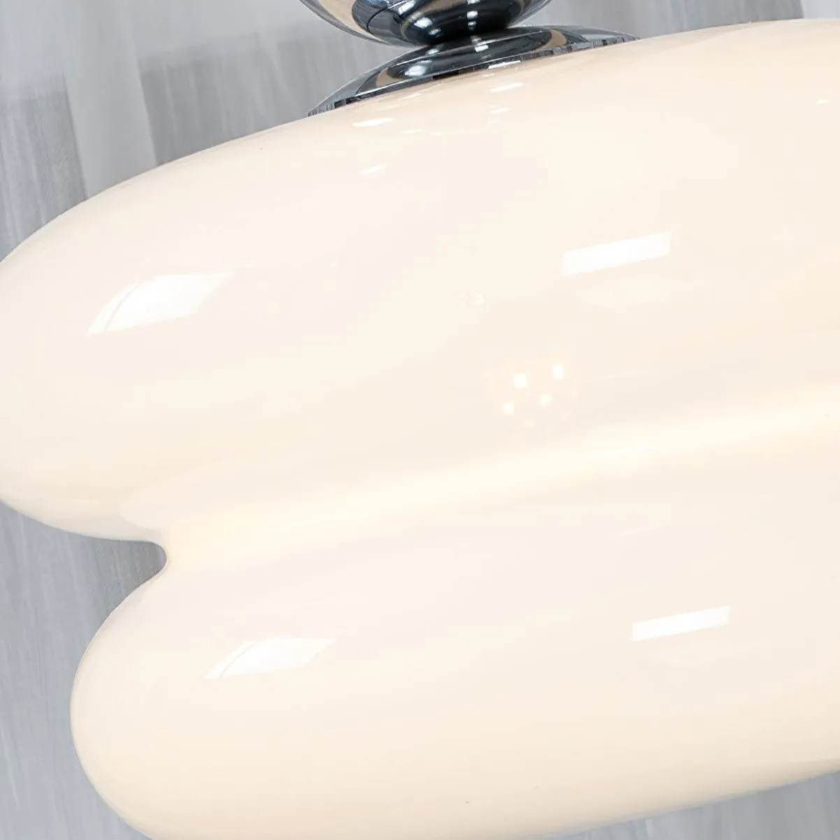 Contemporary Nordic Glass Ball Hoist Pendant Light For Living Room KL508