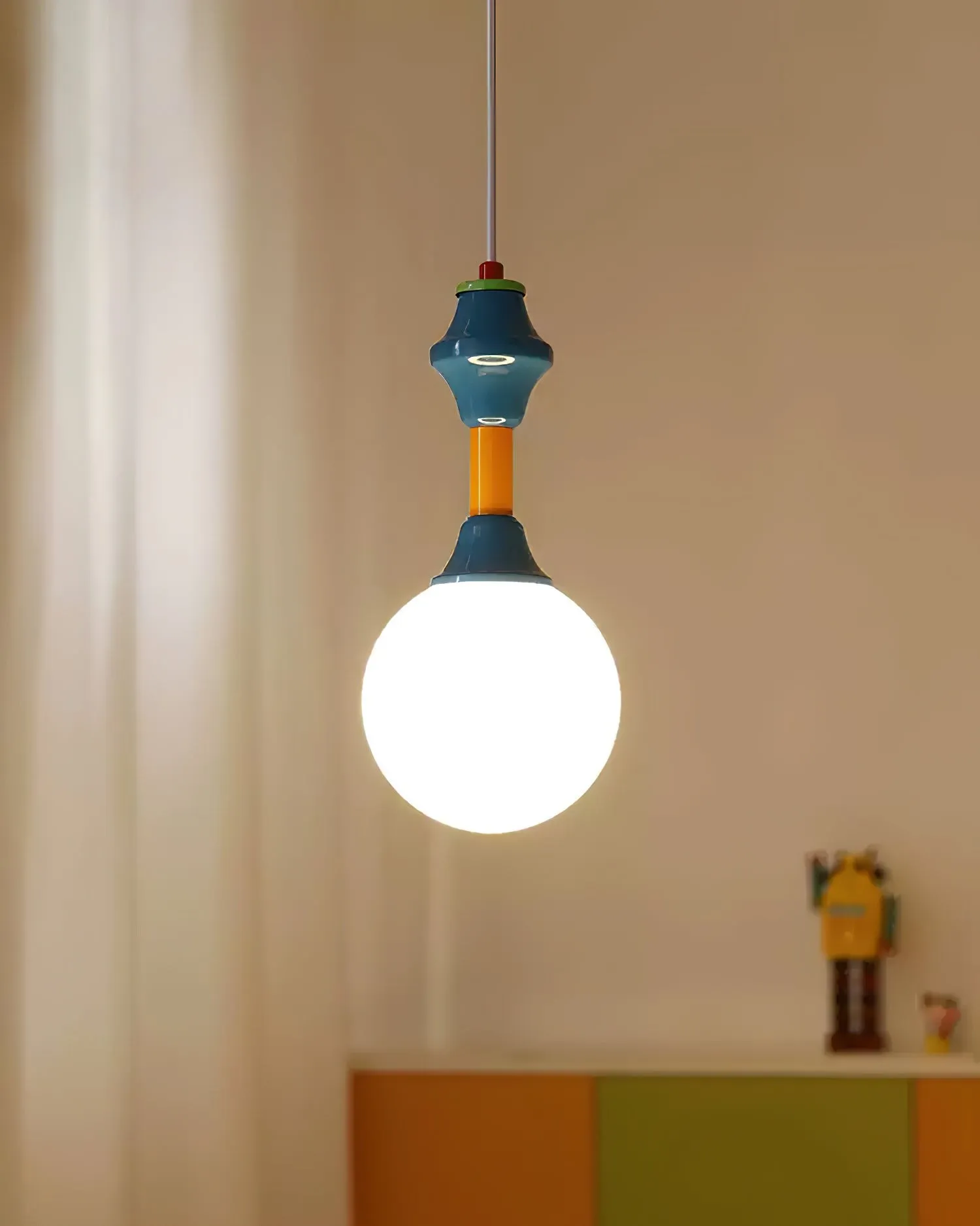 French Blue And White Atmosphere Pendant lamp KL676