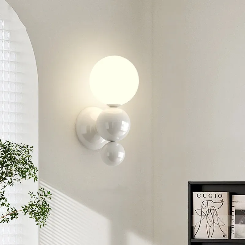 Cream Style Globe Bubble Wall Sconce KL109