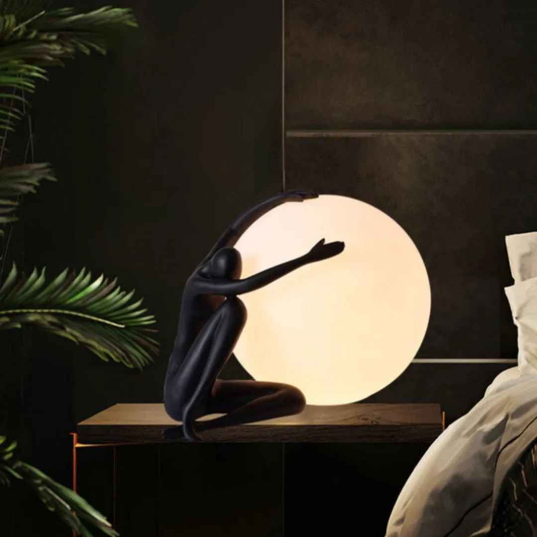 Humanoid Ball Holding Table Lamp KL204