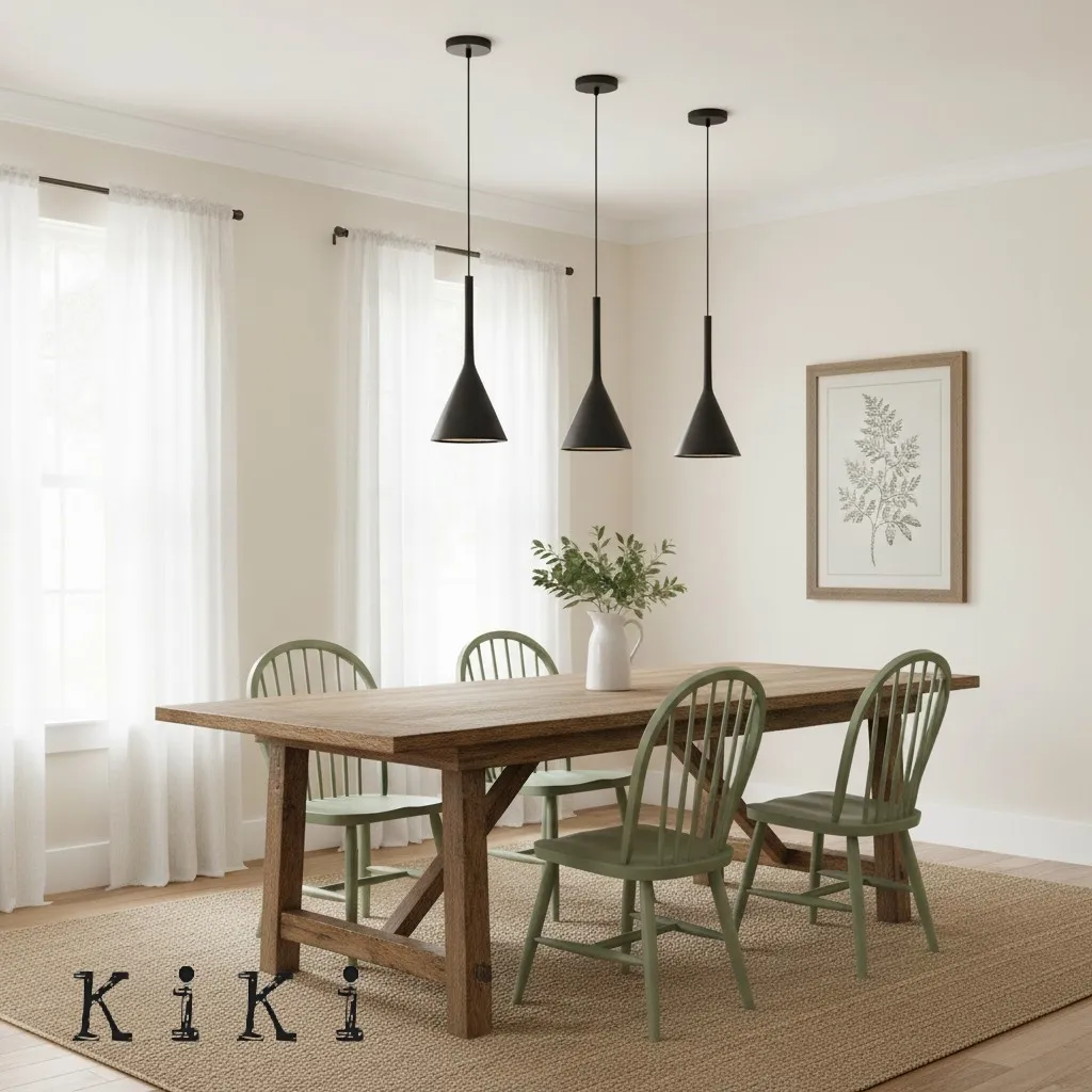 Aplomb Concrete Pendant Lamp - Minimalist Design Lighting for Dining Room and Office