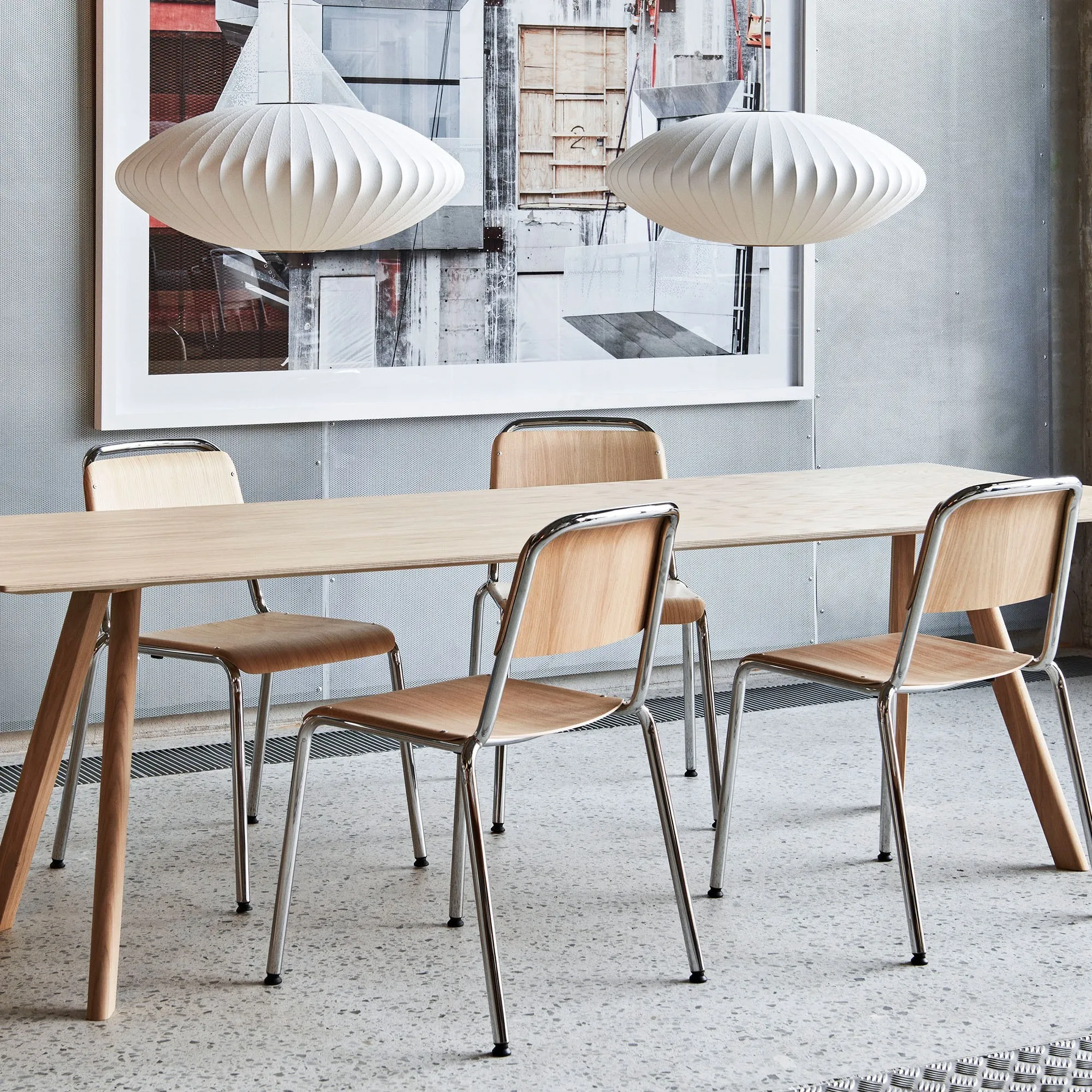 Lightweight Nelson Bubble Pendant Light - Modern Silk Pendant Light for Office or Lounge