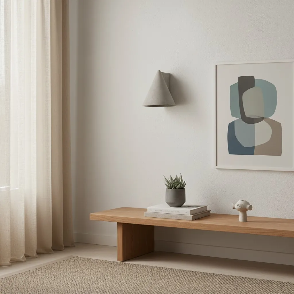 Concrellia Tapered Concrete Wall Lamp - Modern Artistic Sconce for Bedroom KL2271