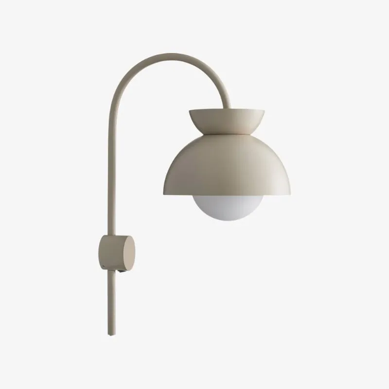 Aurelia Wall Lamp with Tiered Dome Design in Modern Metal for Bedroom or Hallway KL1729