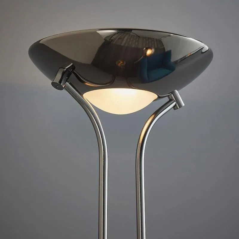 Linexis Art Deco Metal & Opal Glass Floor Lamp - Dual-Light Design for Modern Interiors KL1894