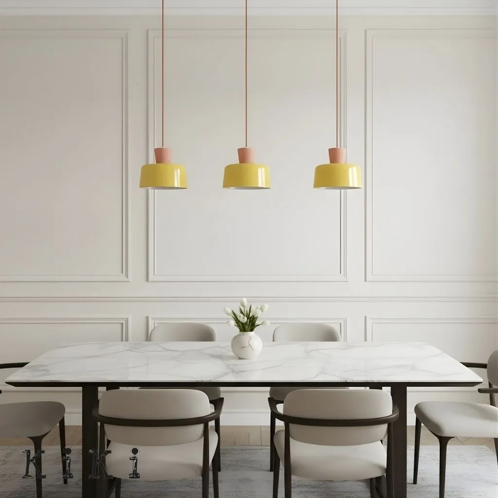 Chromara Bowl Pendant Light - Elegant Retro Colorful Pendant Light for Kitchen KL2311