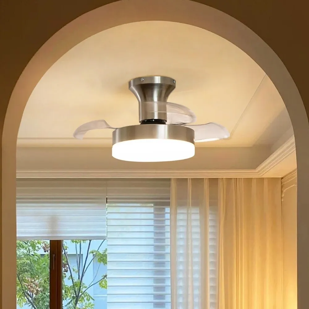 Retro Silent Invisible Led Ceiling Fan Light KL941
