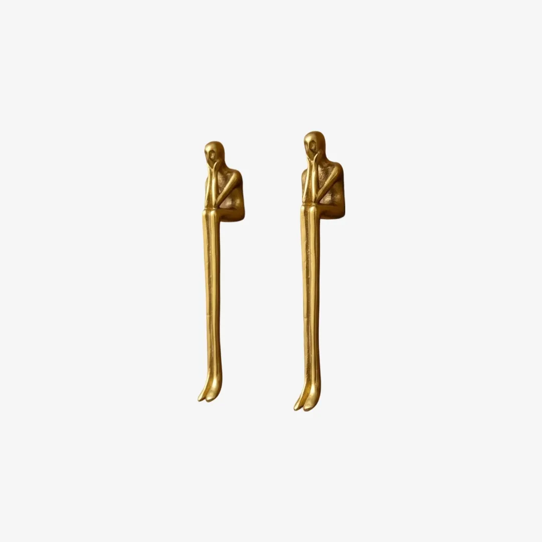 Verlitho Artistic Sculptural Lines Drawer Handle - Nordic Contemporary Design Interior Decor KL2350