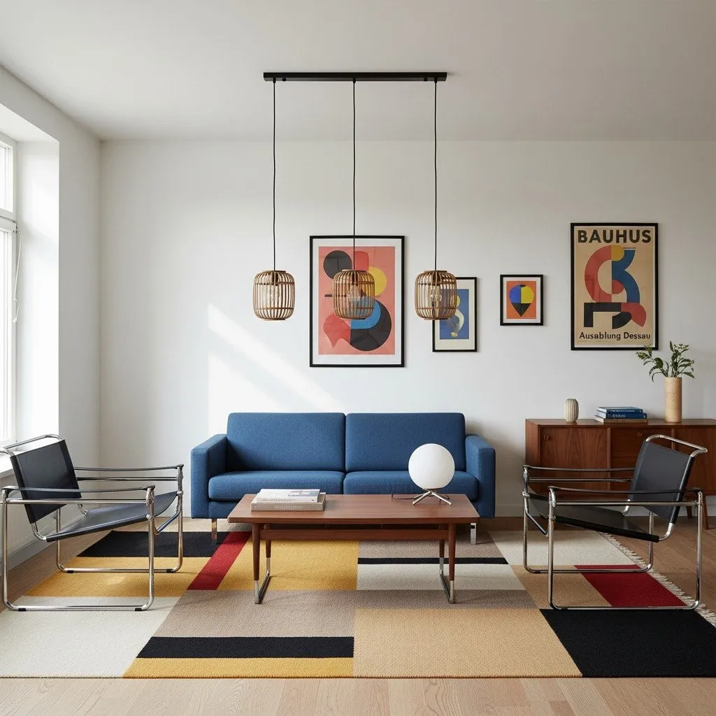 Yumeko Adjustable Bamboo Pendant Lamp - Natural Cage Pendant Light Perfect for Living & Dining Rooms KL1954