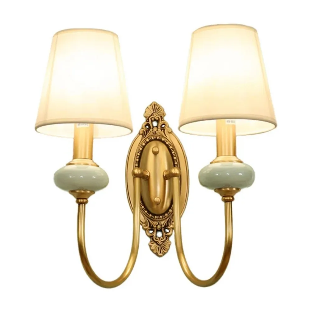Retro Fabric Wall Sconce – Vintage Style Wall Lamp Ideal for Bedroom & Hallway KL1116