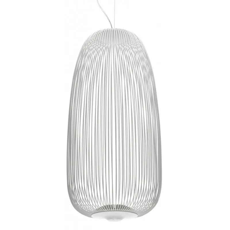 Metal Frame Spokes Pendant Light - Airy Wire Design Lighting for Kitchen Island