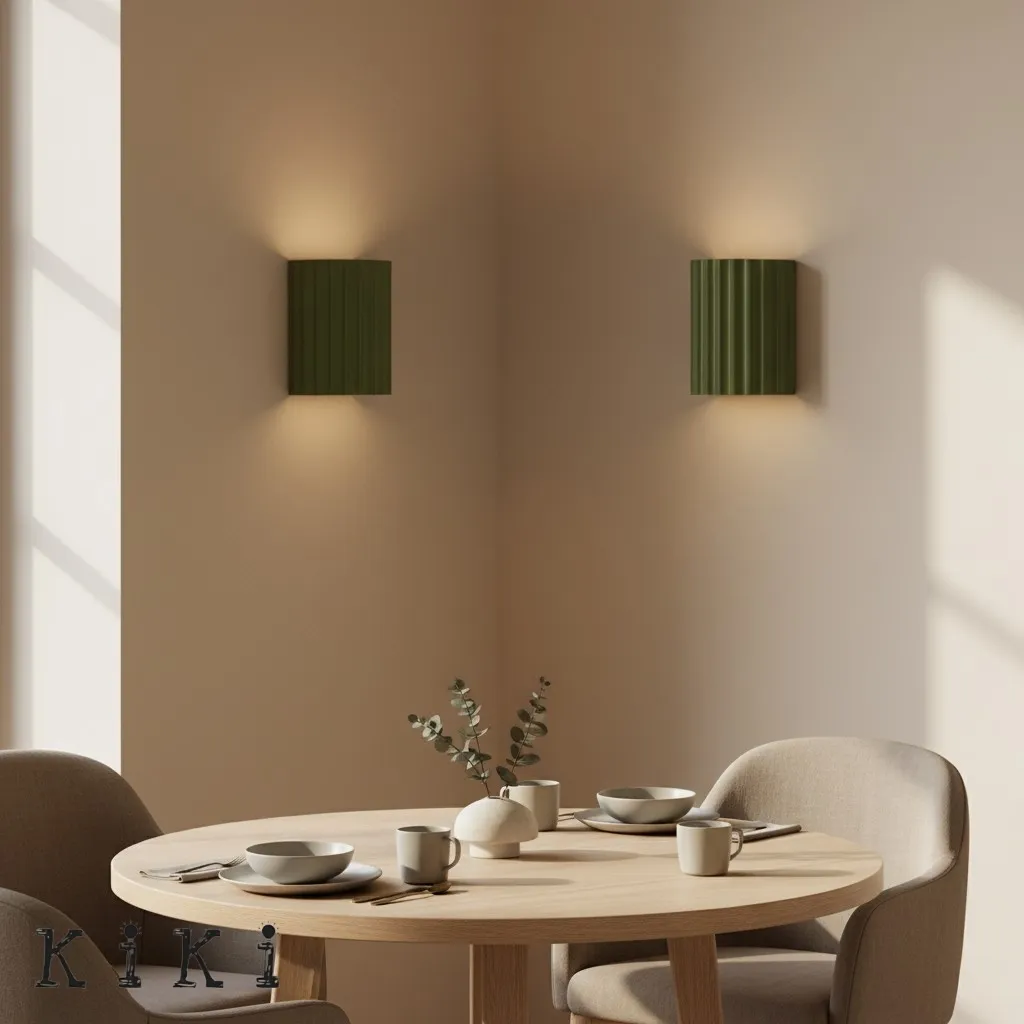 Textured Resin Wall Lamp - Contemporary Style Light for Bedroom or Hallway KL60