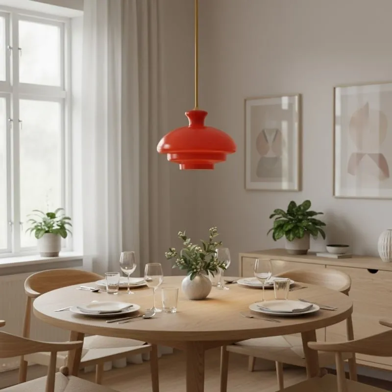 Halovita Elegant Metal Design Glass Pendant Lamp for Living Areas KL2136