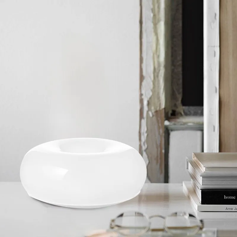 Bauhaus Inspired Round Table Lamp - Donut Glass Wall Light for Home Styling KL25