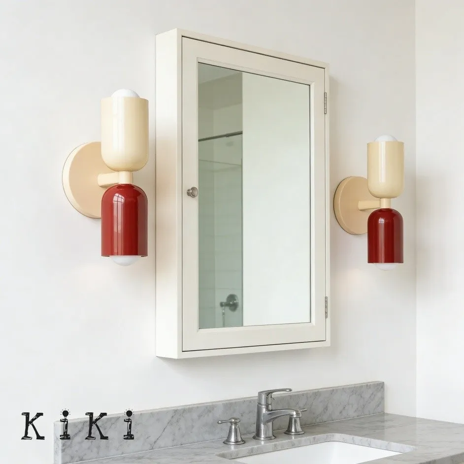 Metal Up Down Wall Sconce - Contemporary Colorful Wall Light for Hallway and Office