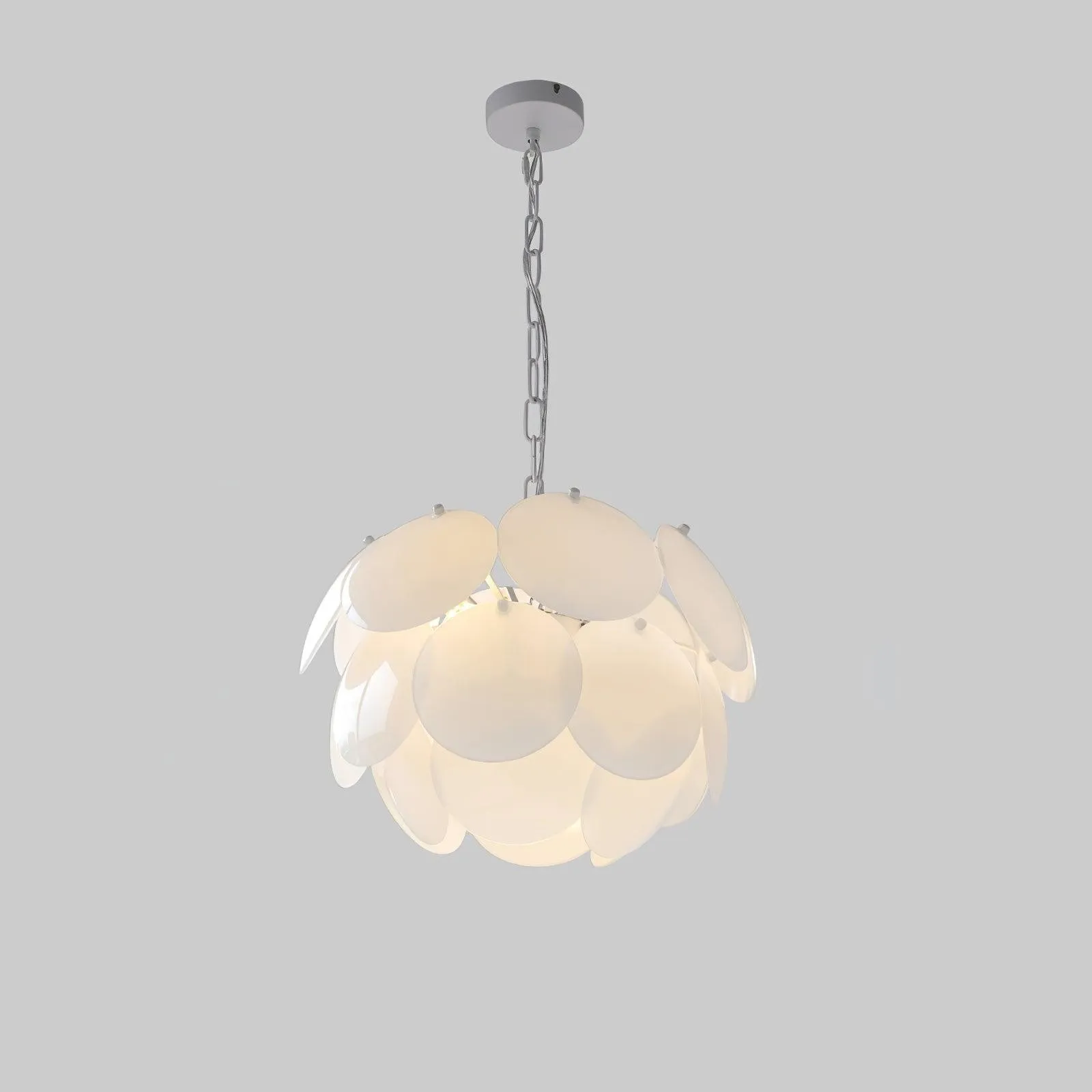 Luxury Fashion Luminous Petal Glass Chandelier KL472
