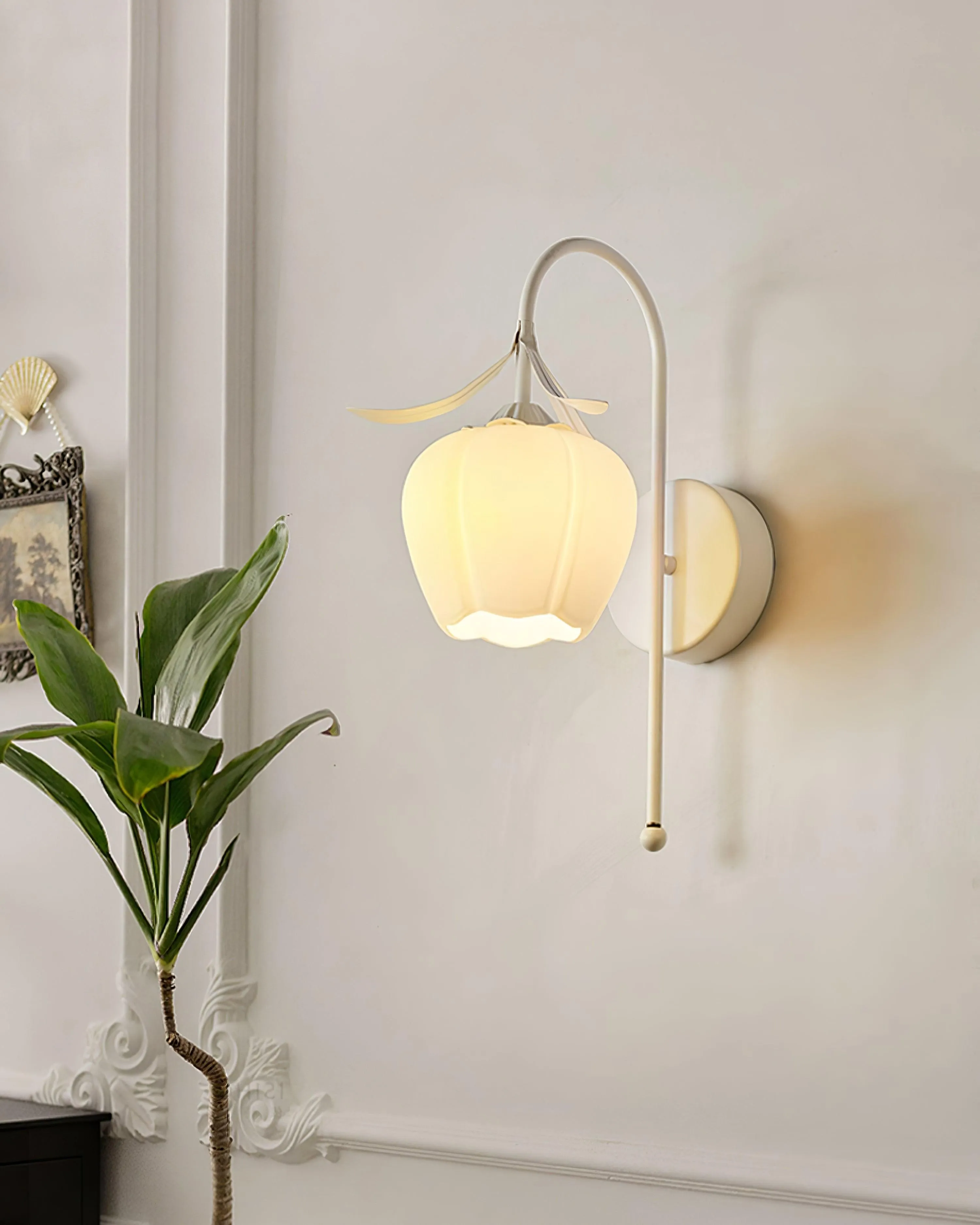 French Cream Style Flower Wall Lamp KL473