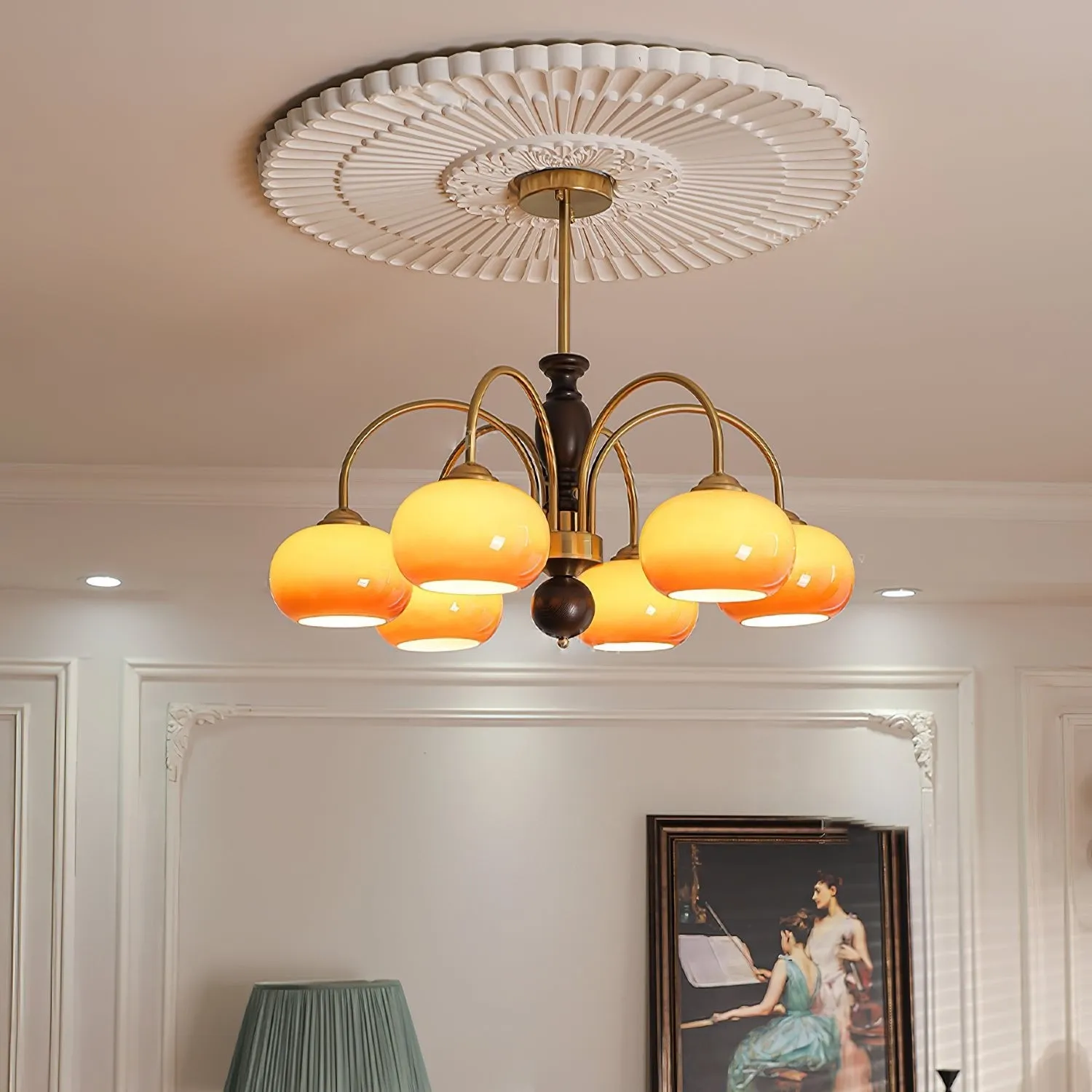 Retro Bauhaus Arch Chandelier KL218