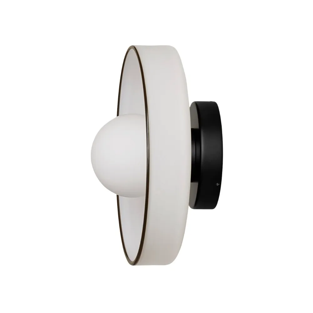 Kalo Round Glass Metal Base Wall Light Ceiling Light- Disc Orb Wall Sconce for Modern Interior KL922
