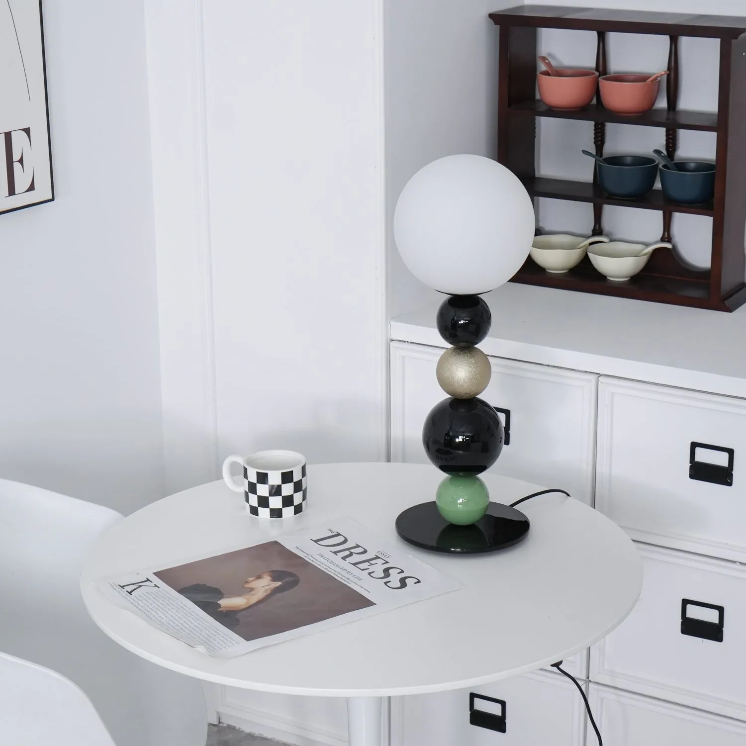 Coloful Stacked Round Ball Table Lamp KL157