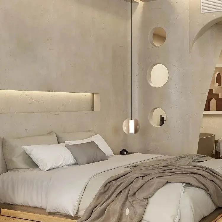 Travertine Lunar Pendant Light D918