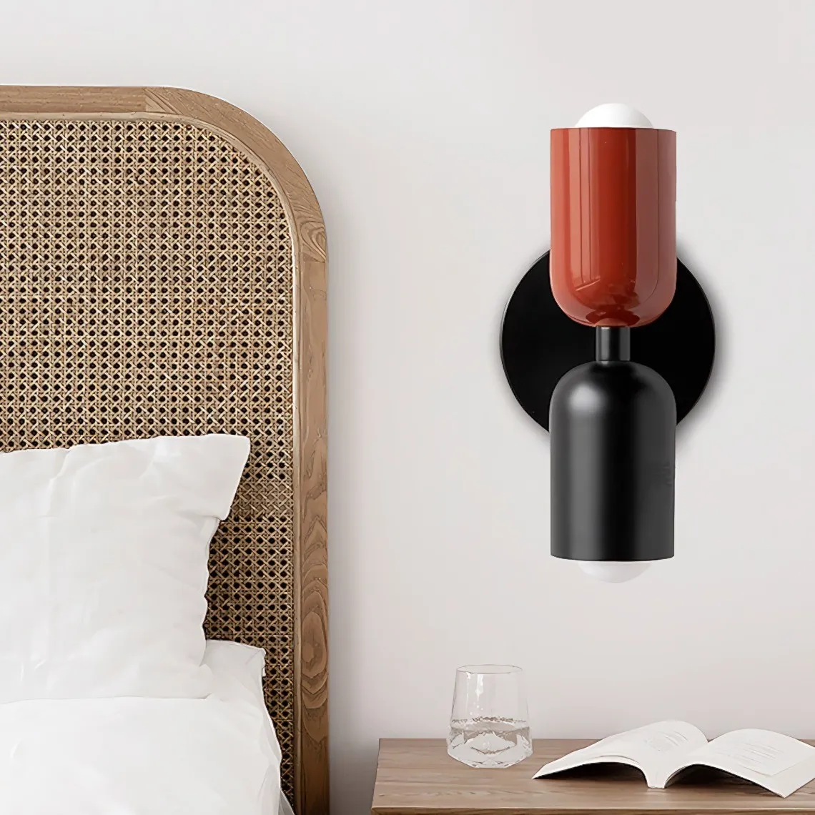 Metal Up Down Wall Sconce - Contemporary Colorful Wall Light for Hallway and Office