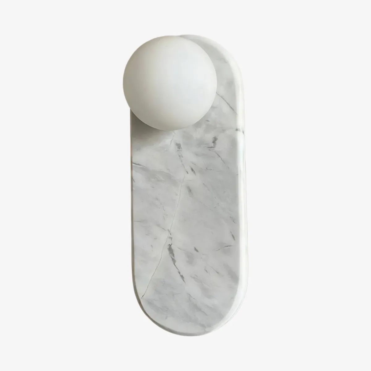 Vinbrea Stone Wall Lamp Organic Texture - Mid-Century Accent Light for Bedroom and Hallway KL2390