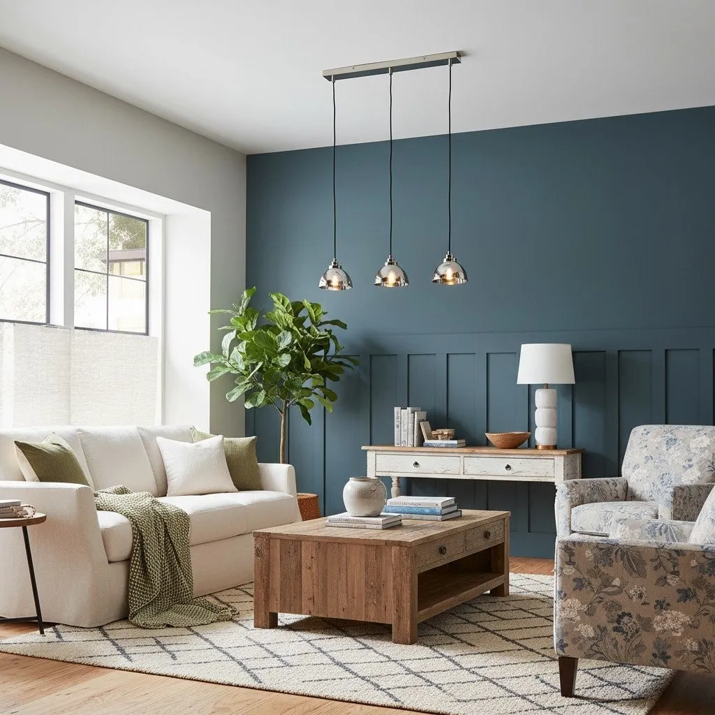 Shimmera 3-Light Linear Pendant - Mirror Glass Shades with Modern Nickel Finish for Dining Rooms KL1831