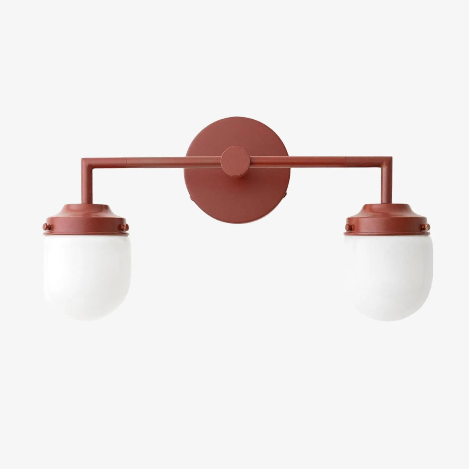 Opalume Glass Double Vanity Light - Vintage Style Bathroom Double Wall Lighting KL1430