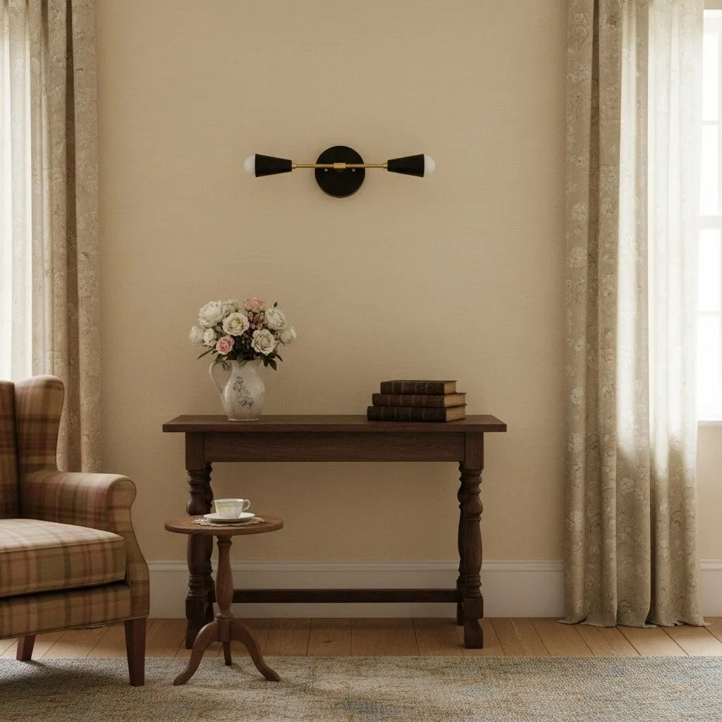 Mobilux Line Minimalist Vanity Light Fixture - Mid Century Bathroom Sconce KL1407