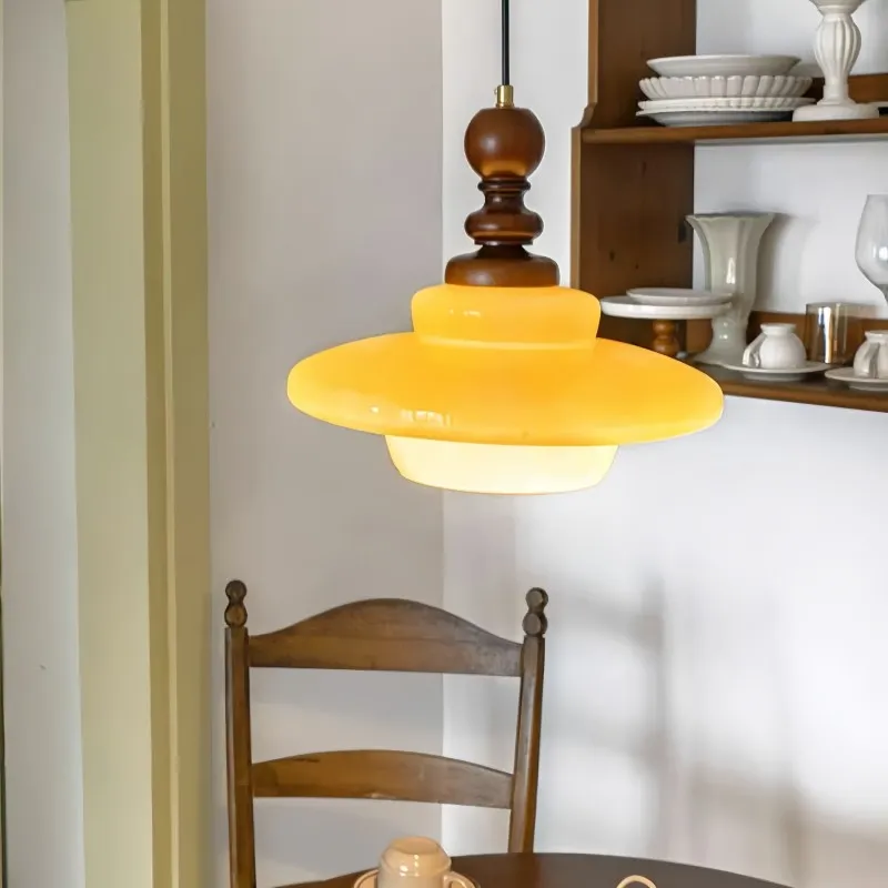 Medieval Cream Glass Pendant Lamp KL306