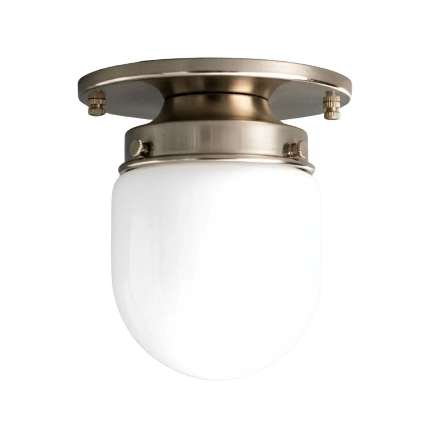 Opalume Glass Globe Flush Mount Light - Vintage Style Lamp for Hallway or Entryway KL1429