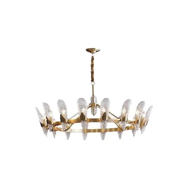 Modern Cystal Chandelier/Brass