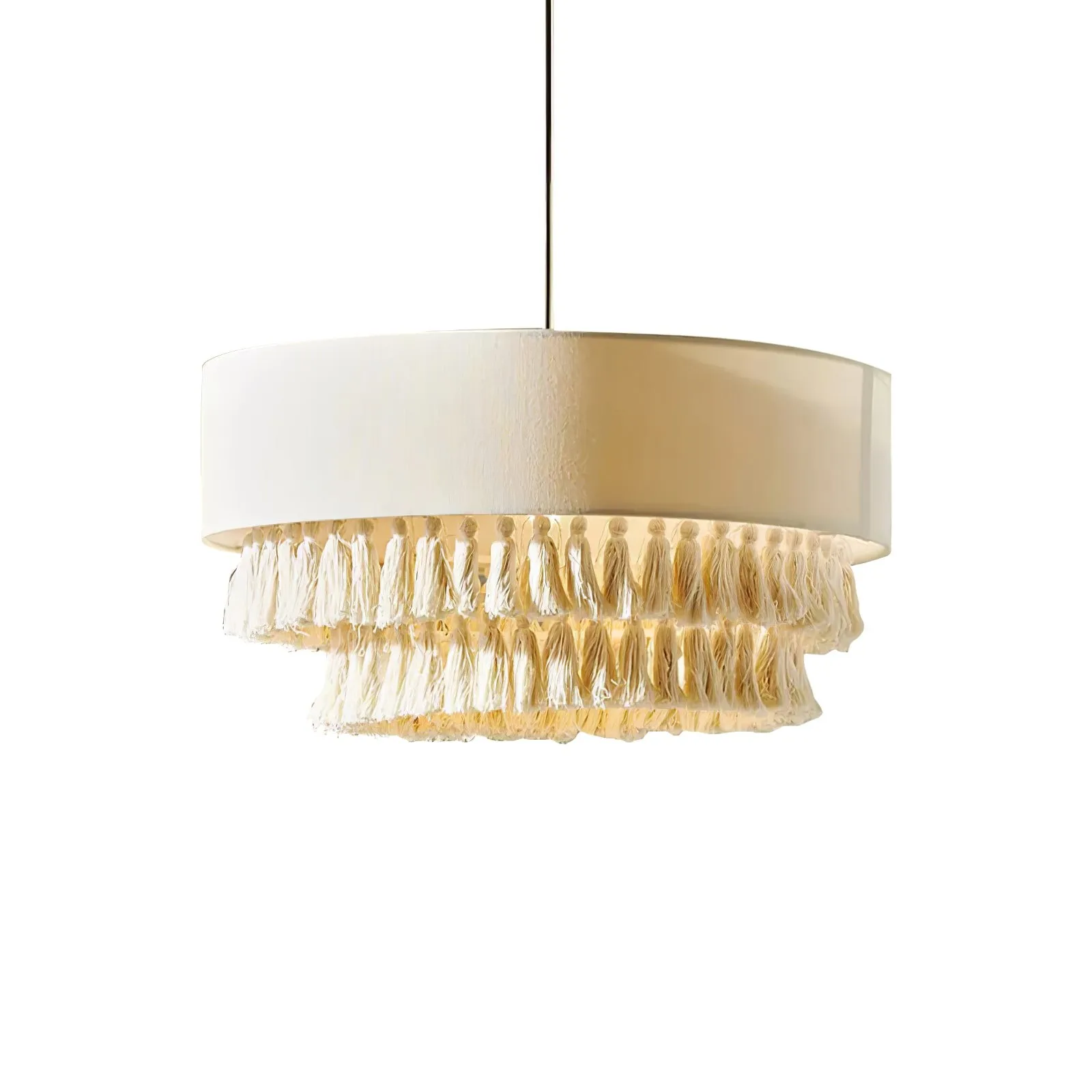Bohemian Hemp Rope Tassel Chandelier KL386