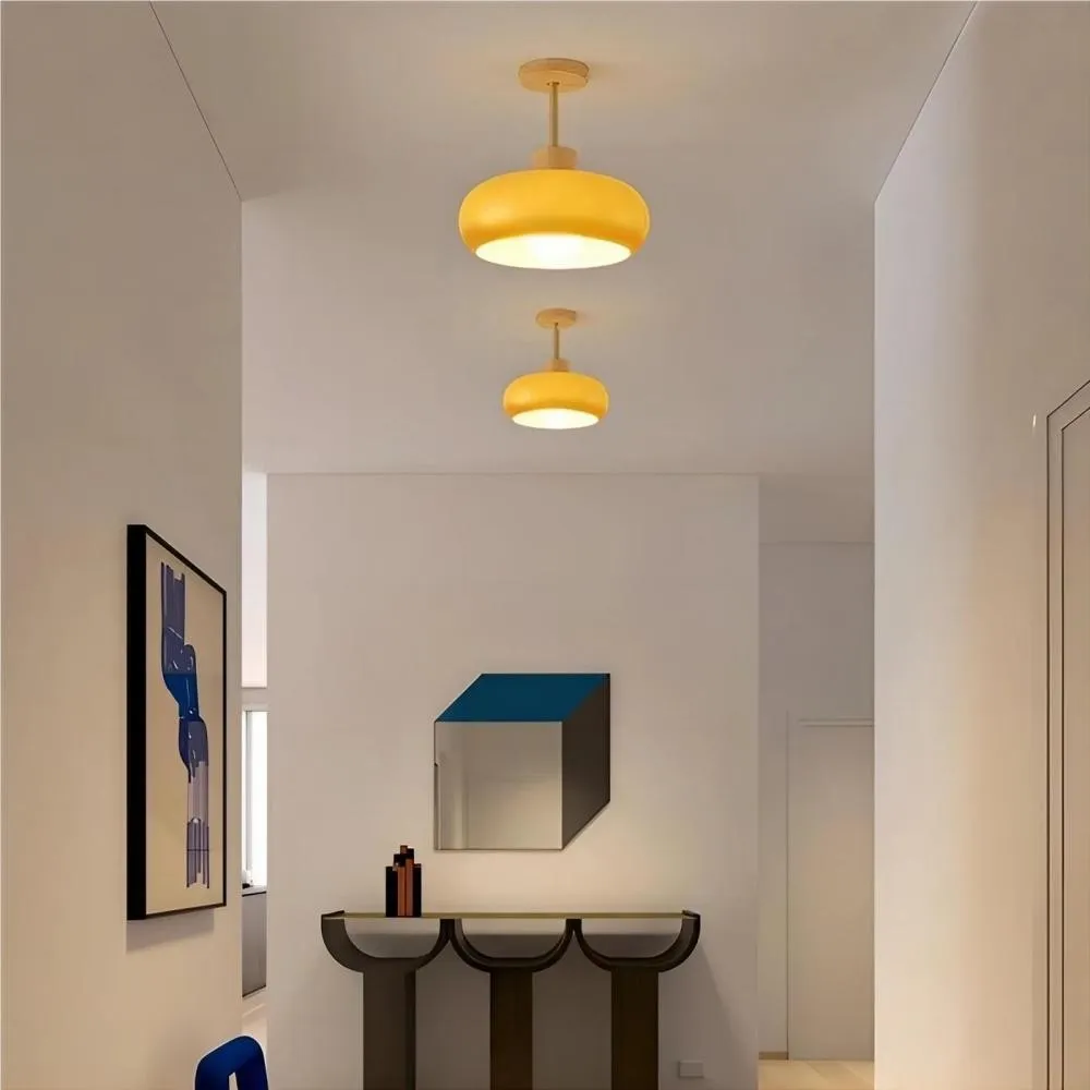 Vintage Bauhaus Style Glass Ceiling Light KL36