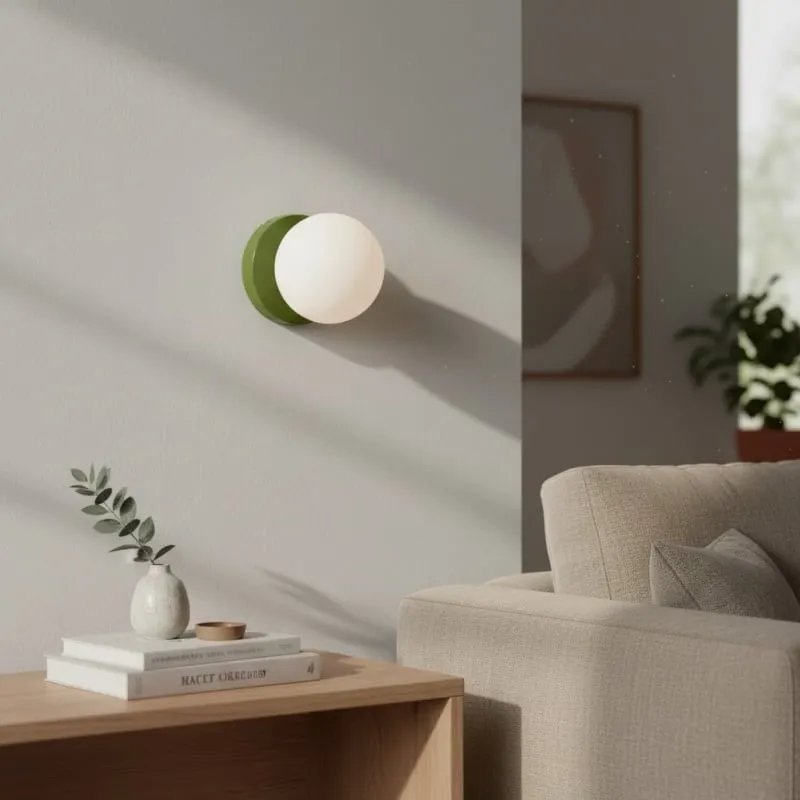 Nuevola Modern Glass Metal Wall Light - Artistic Accent Sconce for Cozy Nooks KL2089