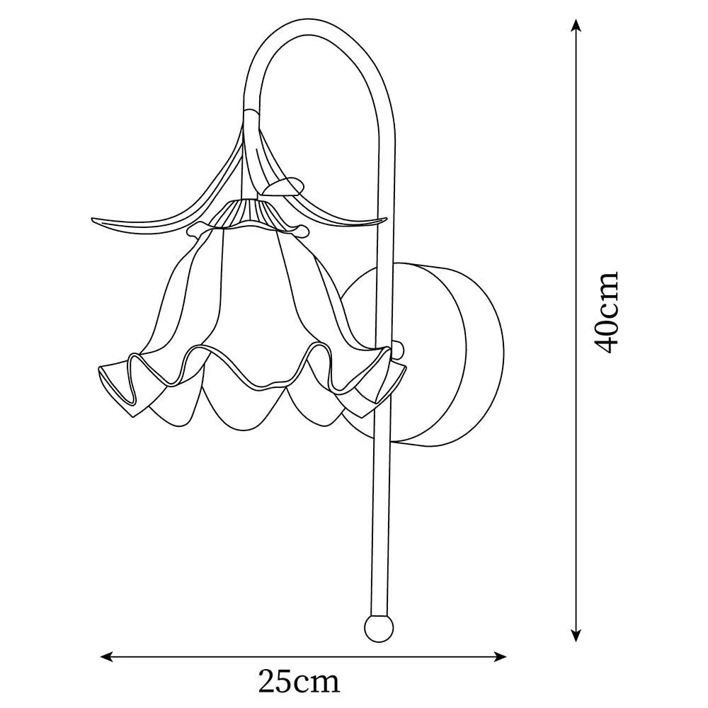 French Cream Style Flower Wall Lamp KL473