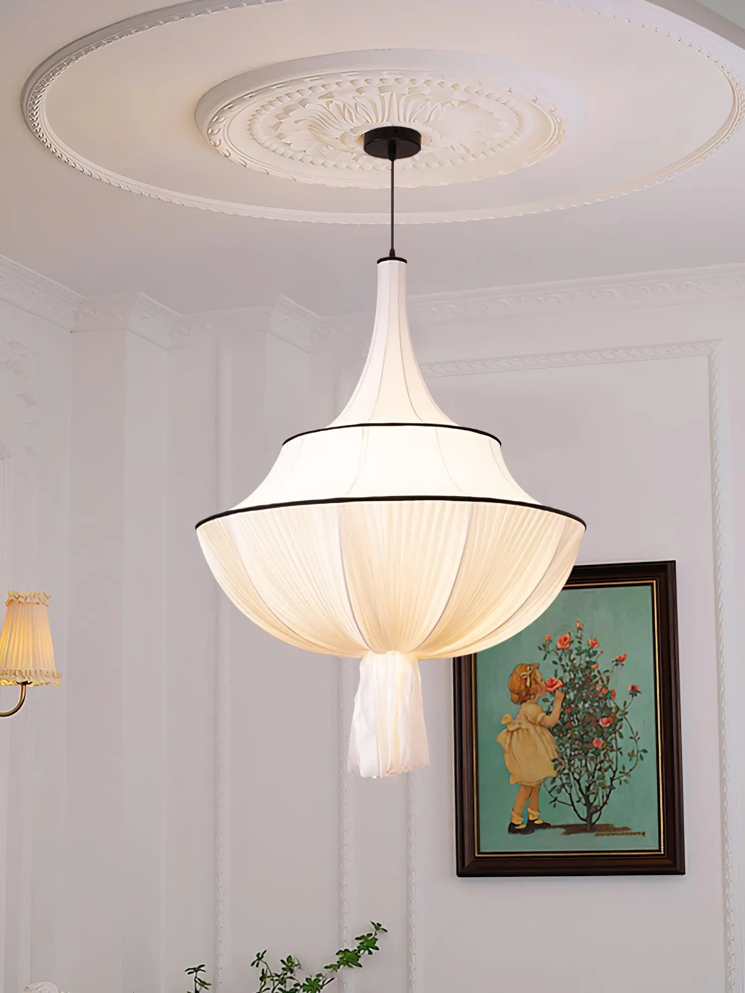 Fabric Art Decorative Pendant Lamp KL483
