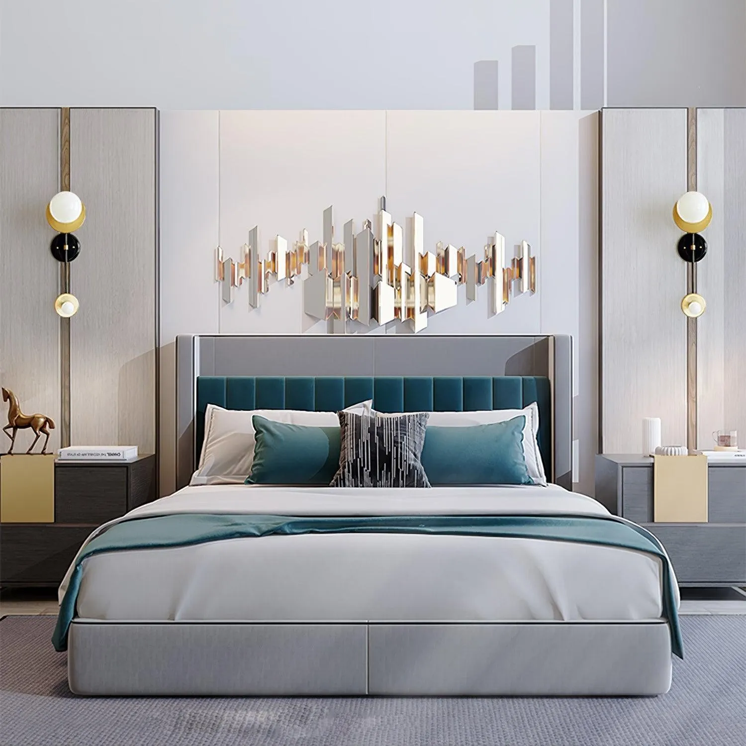 Simple Crystal Bubble Wall Light KL237