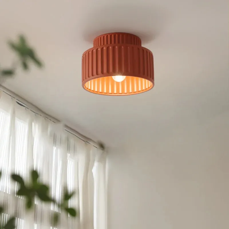 Cream Style Resin Bowl Flush Mount Ceiling Light KL118