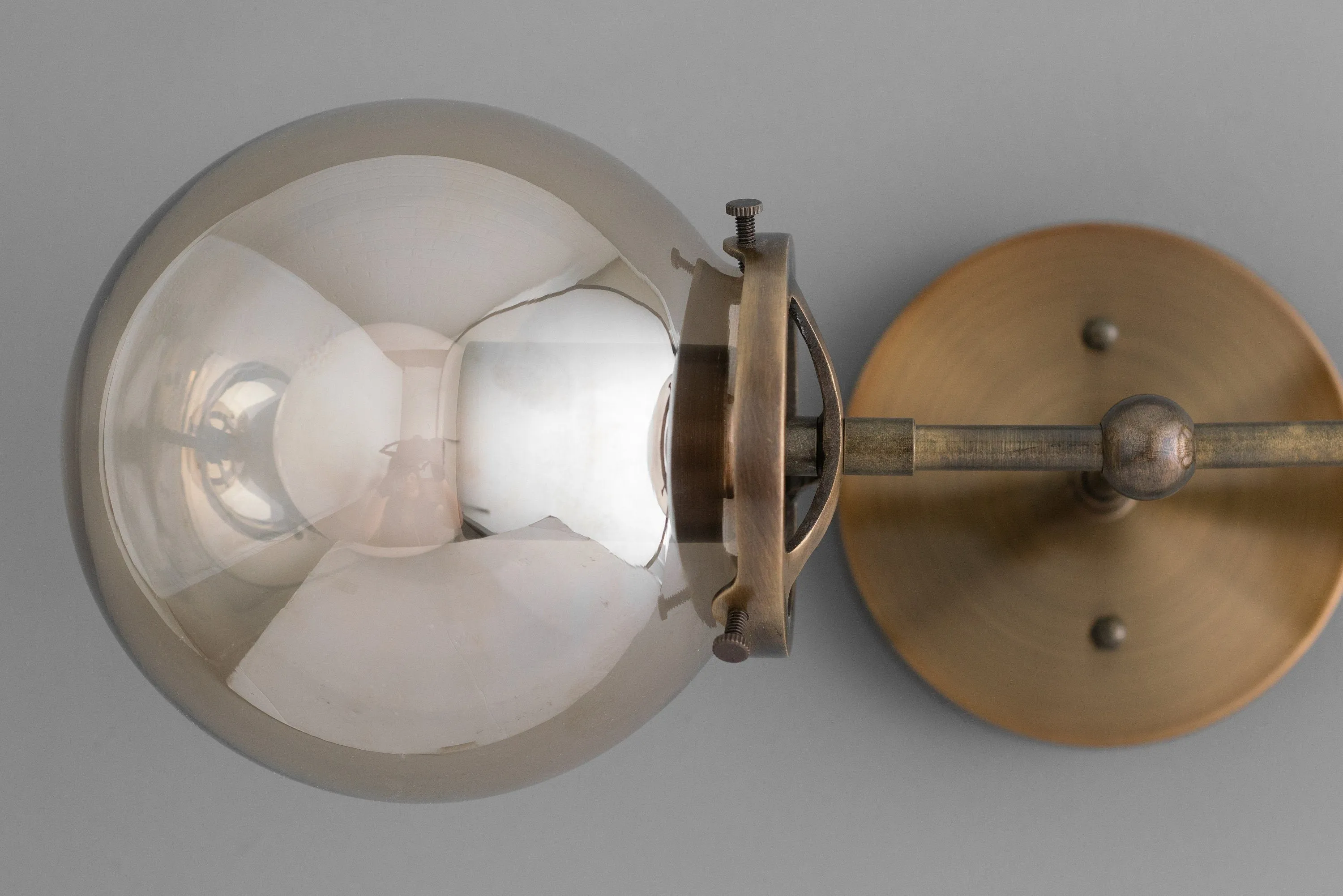 Lumio Globe Double Globe Vanity Wall Light - Rustic Farmhouse Bathroom Wall Fixture KL1467