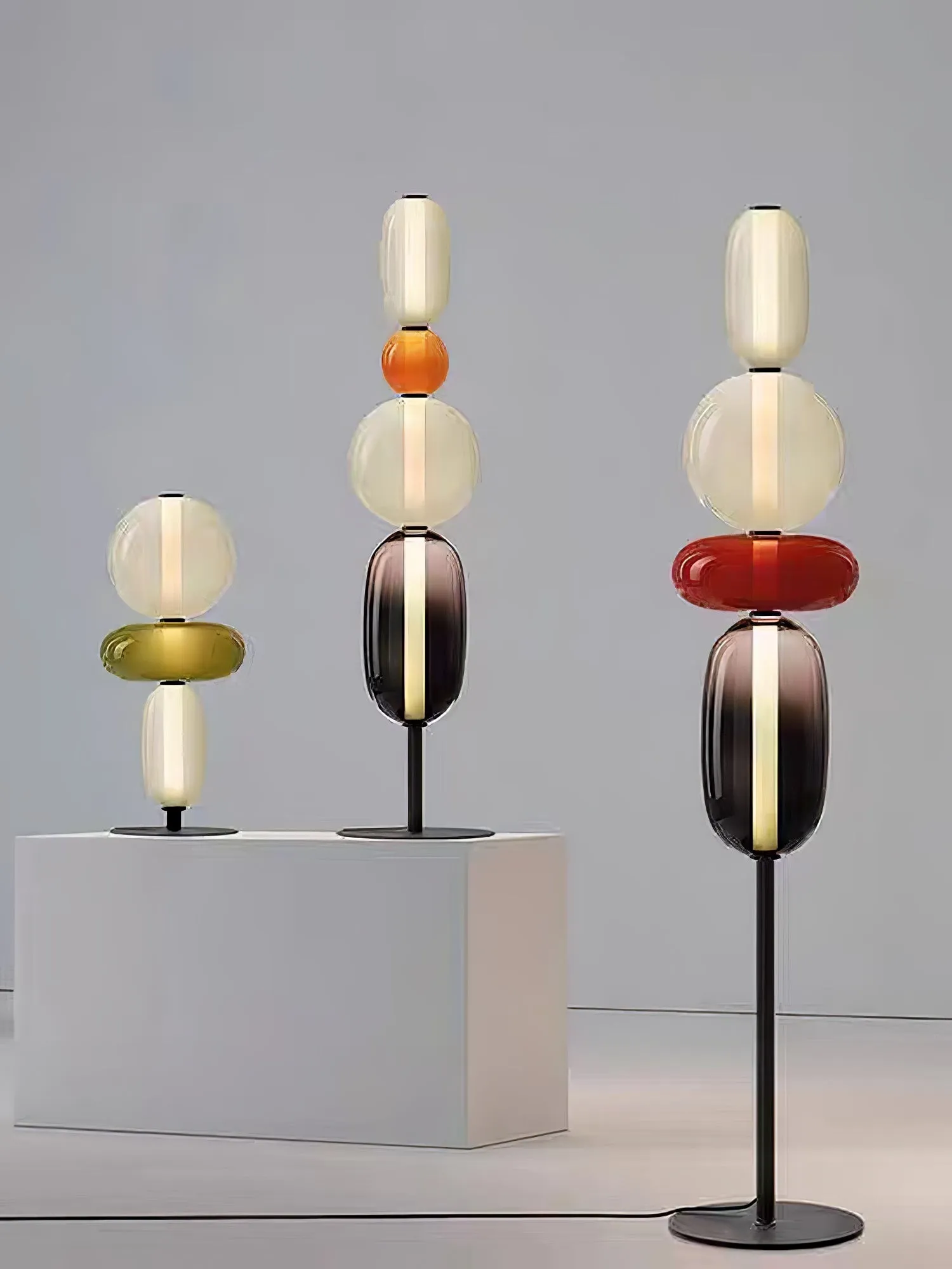 Nordic Minimalist Creative Luxury Gourd Glass Table Lamp KL278