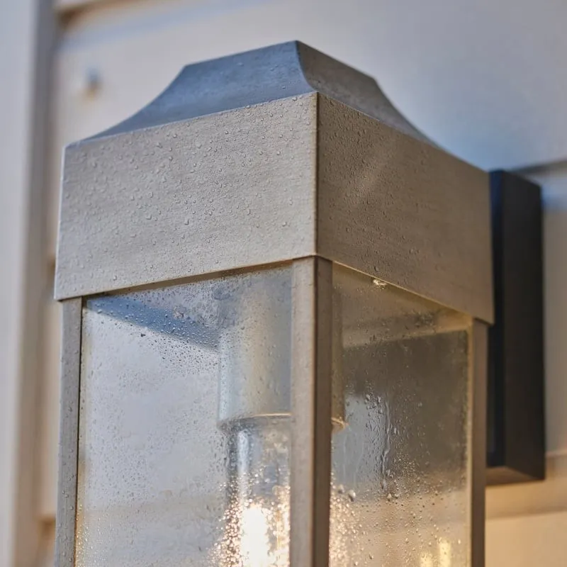 Georgon Exterior Wall Lantern Light - Clear Glass Shade, Classic Architectural Style for Outdoor Spaces KL1960