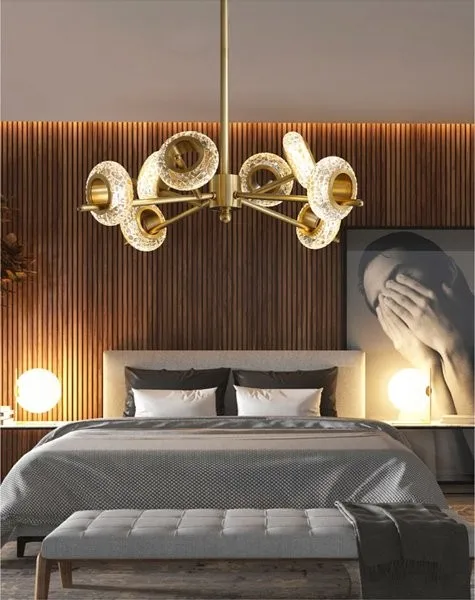 Brass Crystal LED Chandeliers